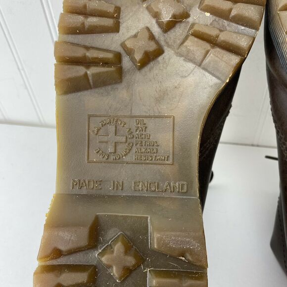 DR MARTEN’S Men’s Size Tag US 6 (10" Insole) Lace-up Brown Leather Boots *READ* - Picture 11 of 11